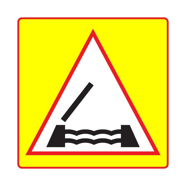 warning sign on the road