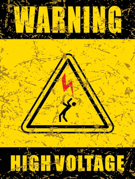 warning sign warning sign and sticker vector