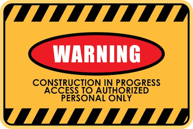 Vector warning sign warning sign and sticker vector