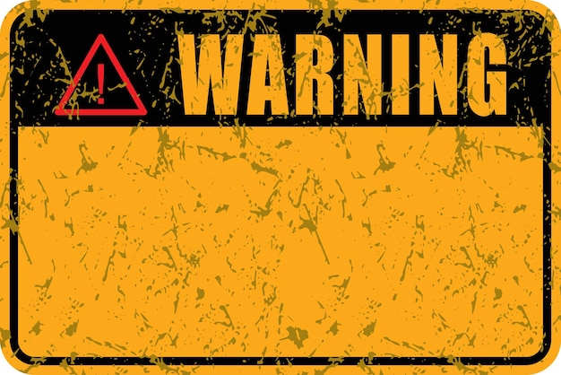 Vector warning sign warning sign and sticker vector