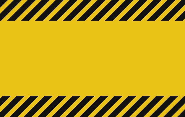 Vector warning sign yellow background vector template