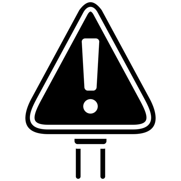 Warning Vector Illustration Style