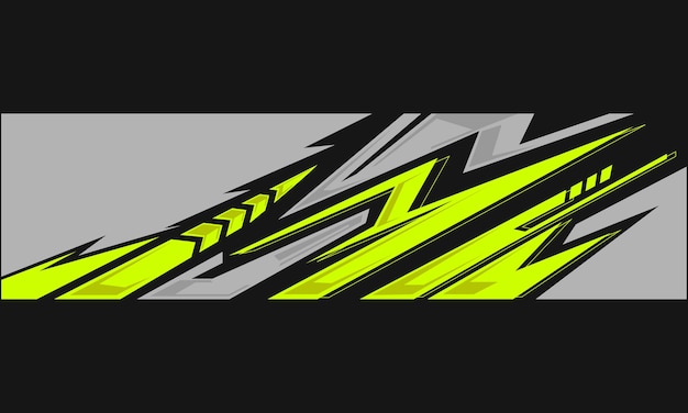 Vector warp car decal design