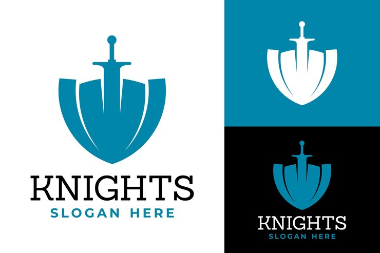 Vector warrior cavalry knight logo