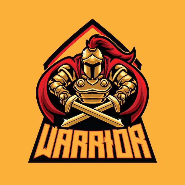 Warrior esport logo template