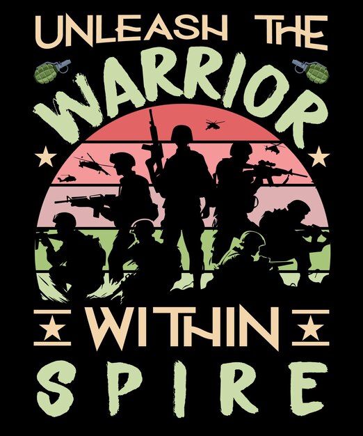 Warrior Legacy Vintage Badge Tribute Best TShirt Design for Army Veterans