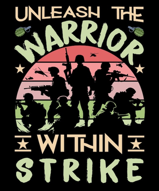 Warrior Legacy Vintage Badge Tribute Best TShirt Design for Army Veterans