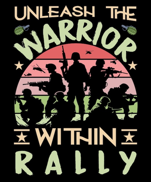 Warrior Legacy Vintage Badge Tribute Best TShirt Design for Army Veterans