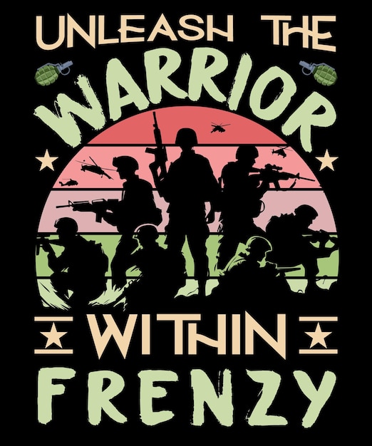 Warrior Legacy Vintage Badge Tribute Best TShirt Design for Army Veterans