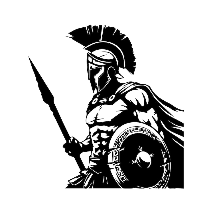 Vector warrior logo icon