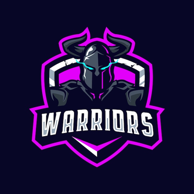 Warrior mascot logo