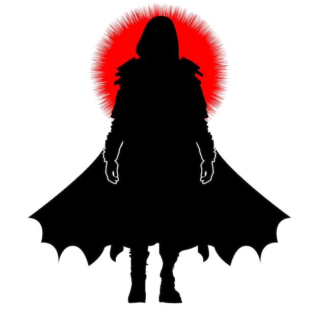 Vettore della silhouette del guerriero