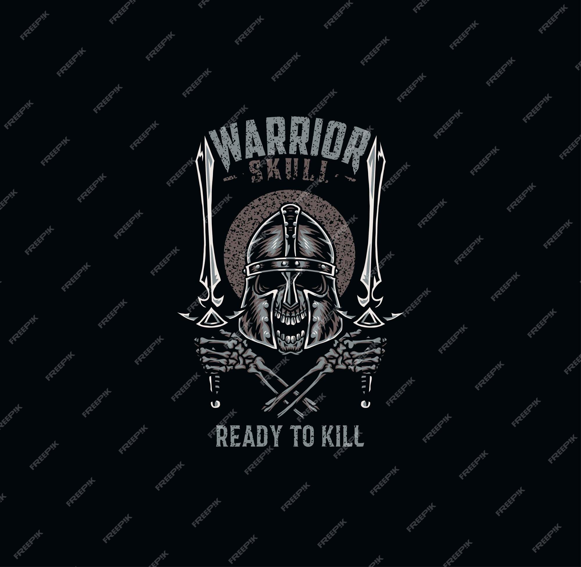 Spartan Warrior Skull Tee shirt design