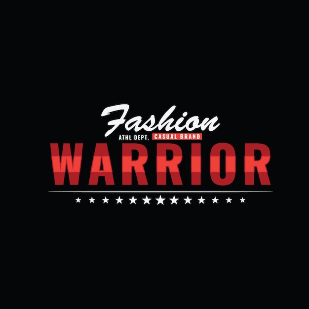 Warrior t-shirt and apparel design