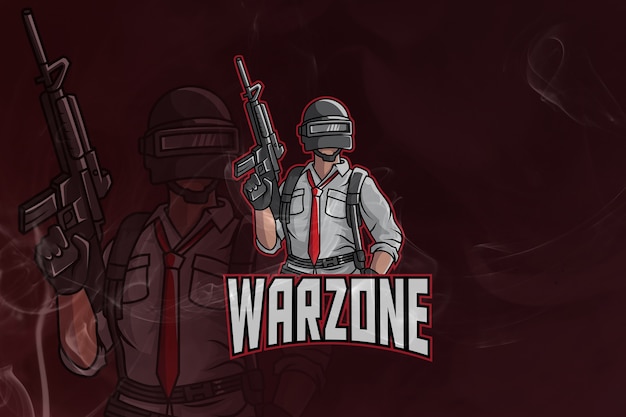 Талисман армии warzone gaming и логотип киберспорта