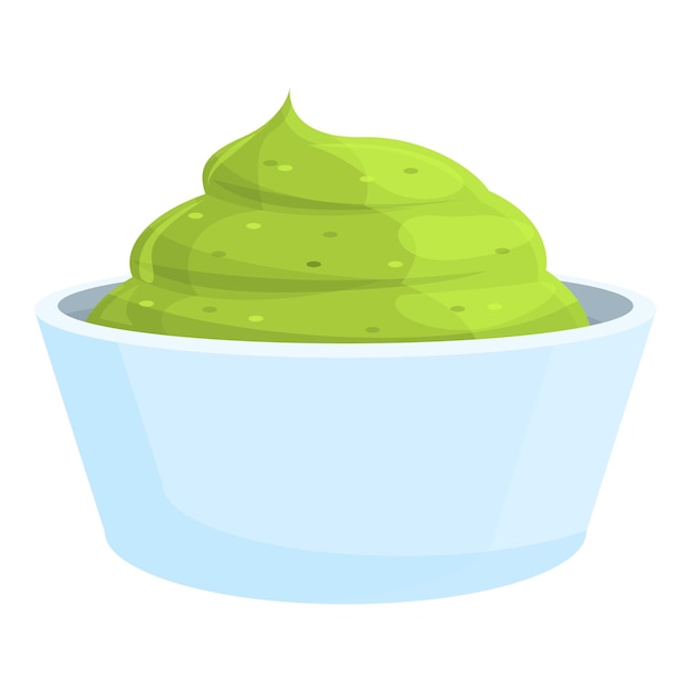 wasabi ingredient icon cartoon and flat of wasabi ingredient vector icon for web design isolated on white background