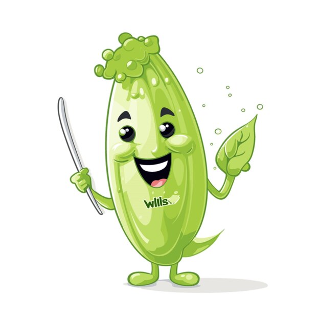 Wasabi vector on white background
