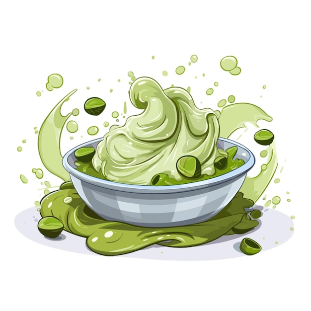 Wasabi vector on white background