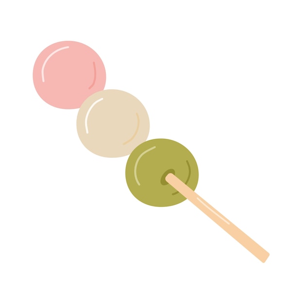 Wasagi dango on sticks national dessert mochi