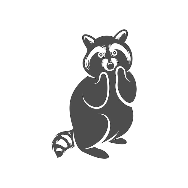 Wasbeer logo ontwerp vector pictogram symbool sjabloon illustratie