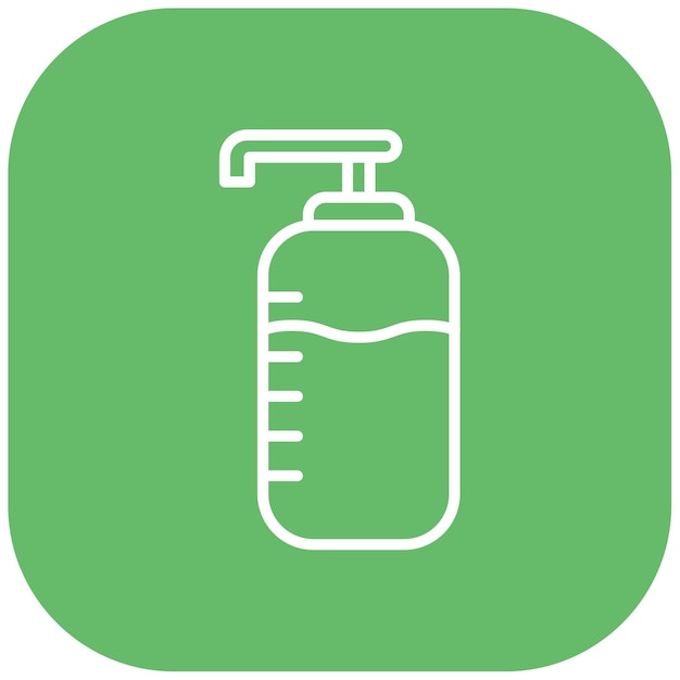 洗い瓶のベクトルアイコンをラボのアイコンセットに使用できます