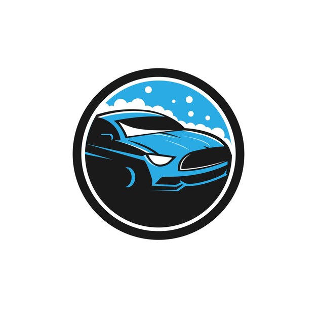 Vector wash car logo vector illustration