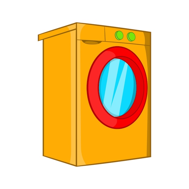 Washer icon in cartoon style isolated on white background Appliances symbol