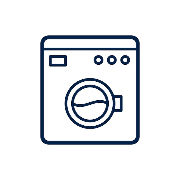 Vector washing machine icon vector electric appliances symbol