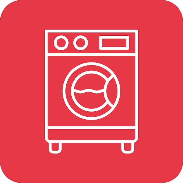 Vector washing machine icon vector image can be used for homeware