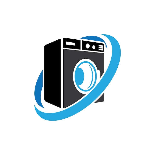 Washing machine or laundry icon vector illustration template design