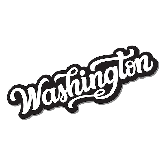 Vector washington belettering tekst