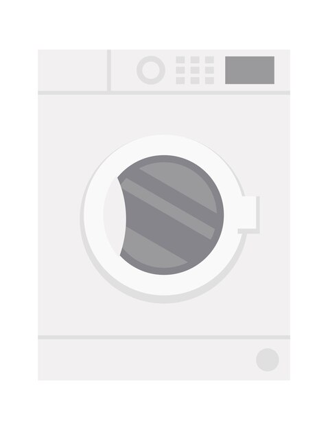 Wasmachine Badkamer Interieur pictogram Vectorillustratie