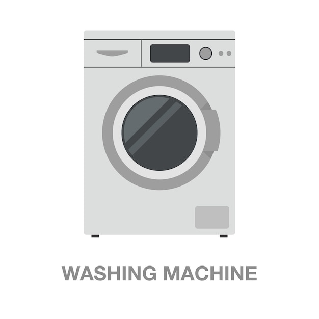 Wasmachine illustratie op transparante achtergrond