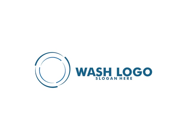wasmachine logo ontwerp voor zakelijke kleding wassen reinigt moderne sjabloon