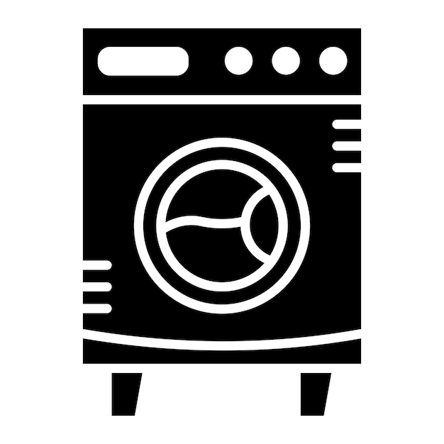 Wasmachine vector icoon Kan worden gebruikt voor wasmachine icoon