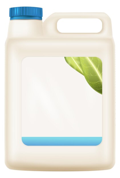 Vector wasmiddel plastic container mockup blanco merkproduct