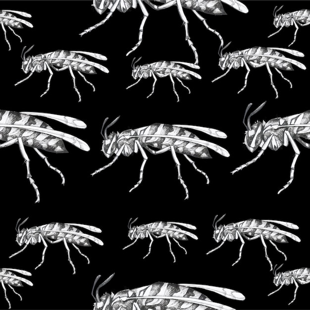 Wasp insect pattern