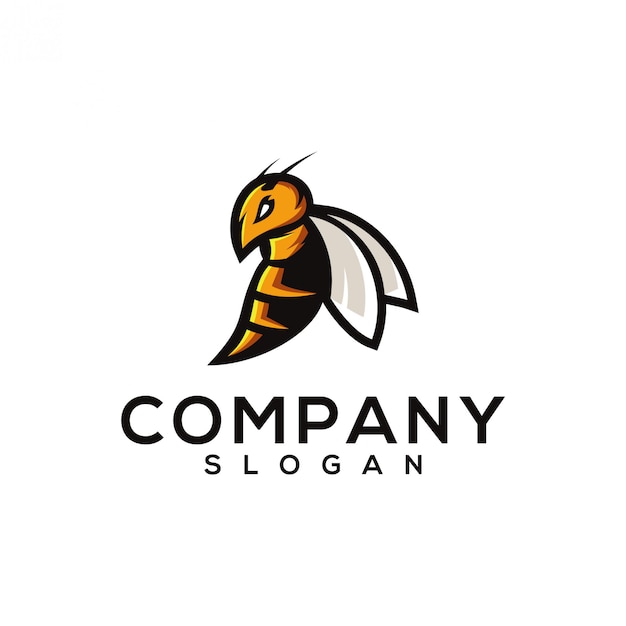 Vector wasp logo design