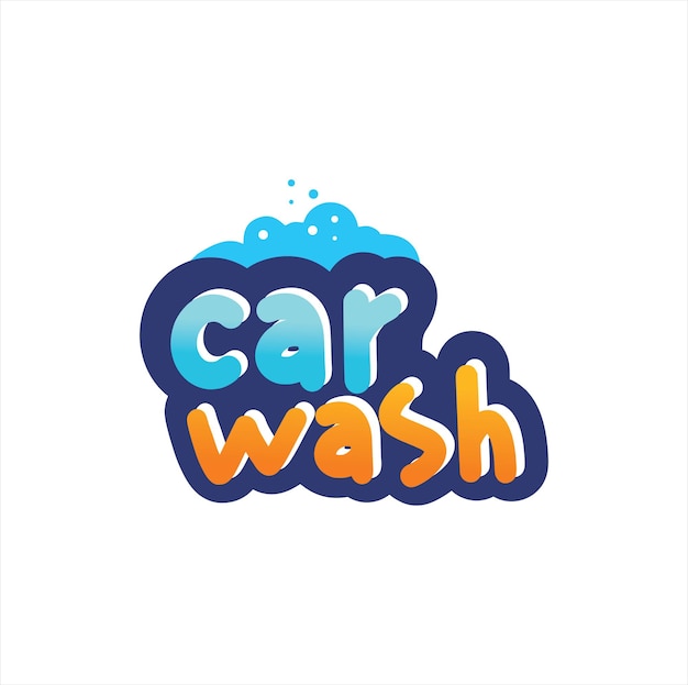 Vector wassen en service vector logo ontwerp