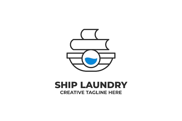 Wasserij ship clean wash-logo