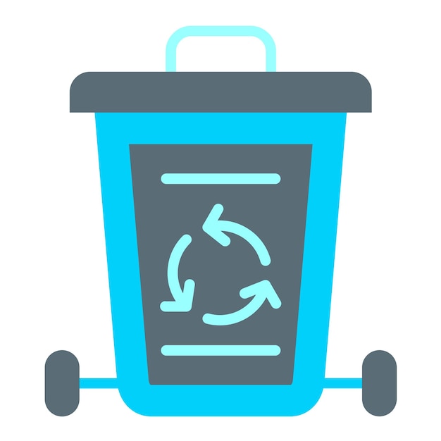 Vector waste icon style