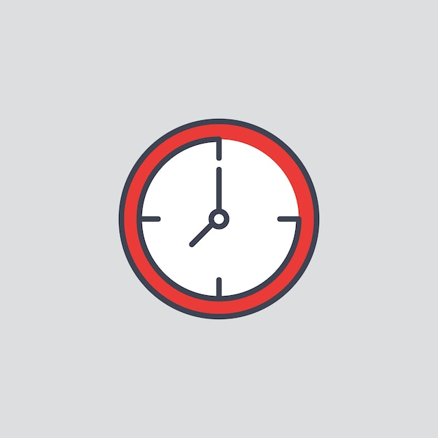 A watch icon vector illustration Clock on isolated background Time sign concept