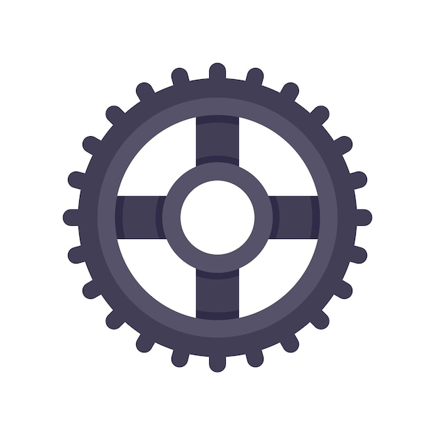 Vector watch repair wheel icon flat illustration of watch repair wheel vector icon isolated on white background