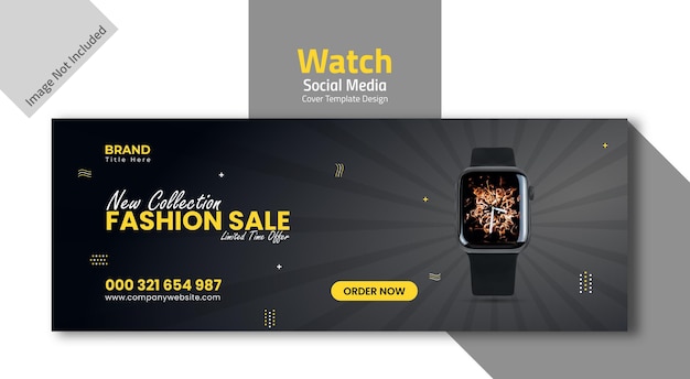 Watch Social Media Cover Template Design