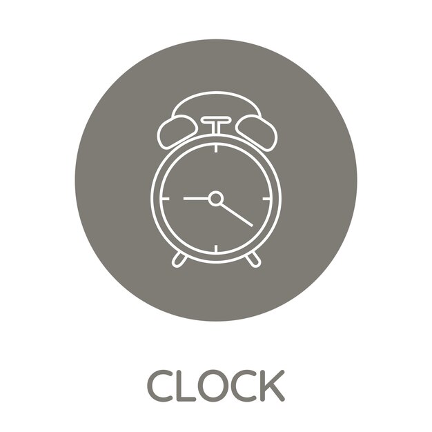 Watch vector linear icon on background