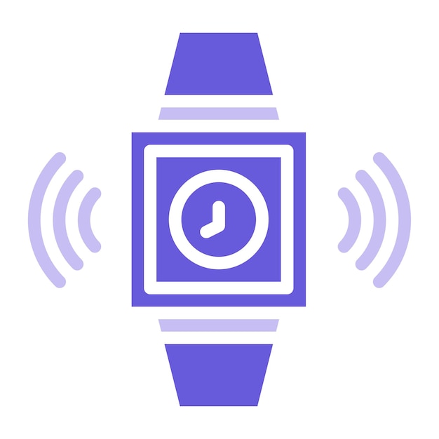 Vector a watch with a blue and purple background with a time of 9  15