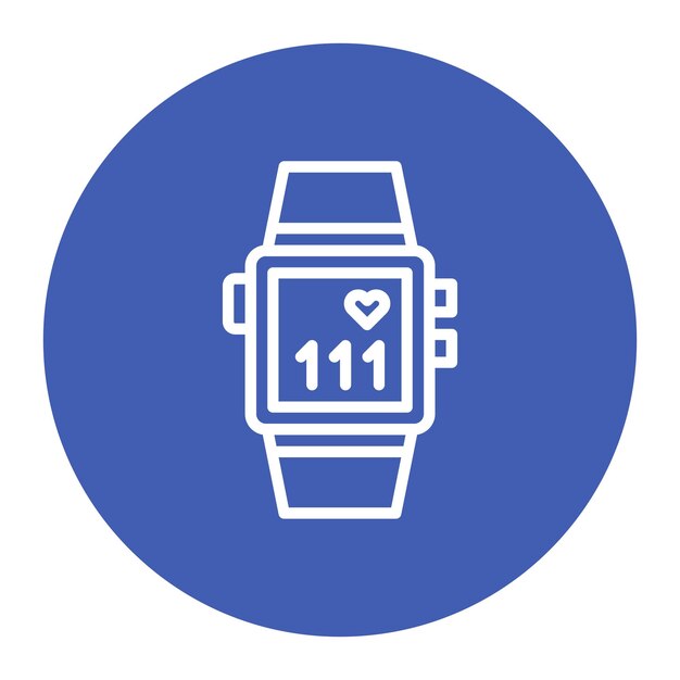 Vector a watch with the number 11 on it