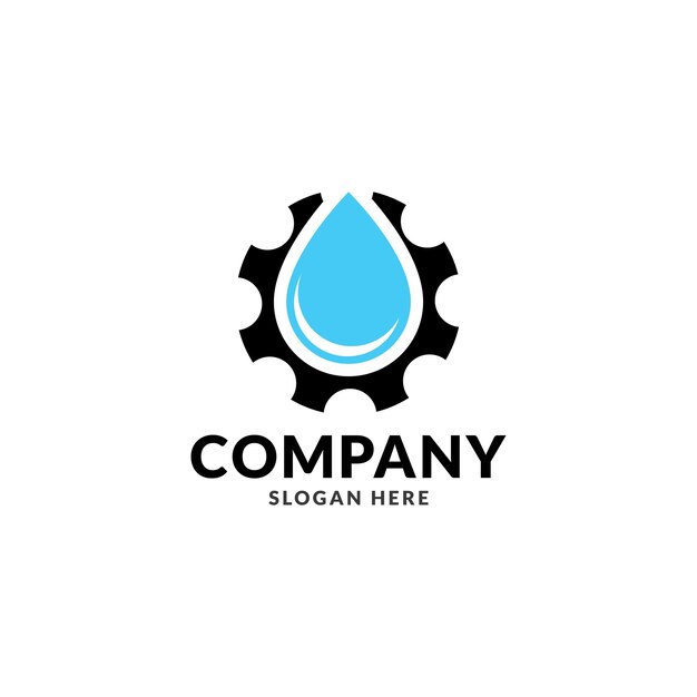 Water apparatuur en vistuig logo ontwerp sjabloon vector illustratie.