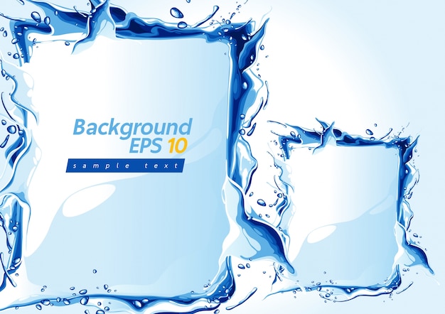 Vector water background