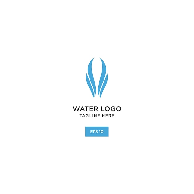 Water blad logo pictogram ontwerp sjabloon vectorillustratie